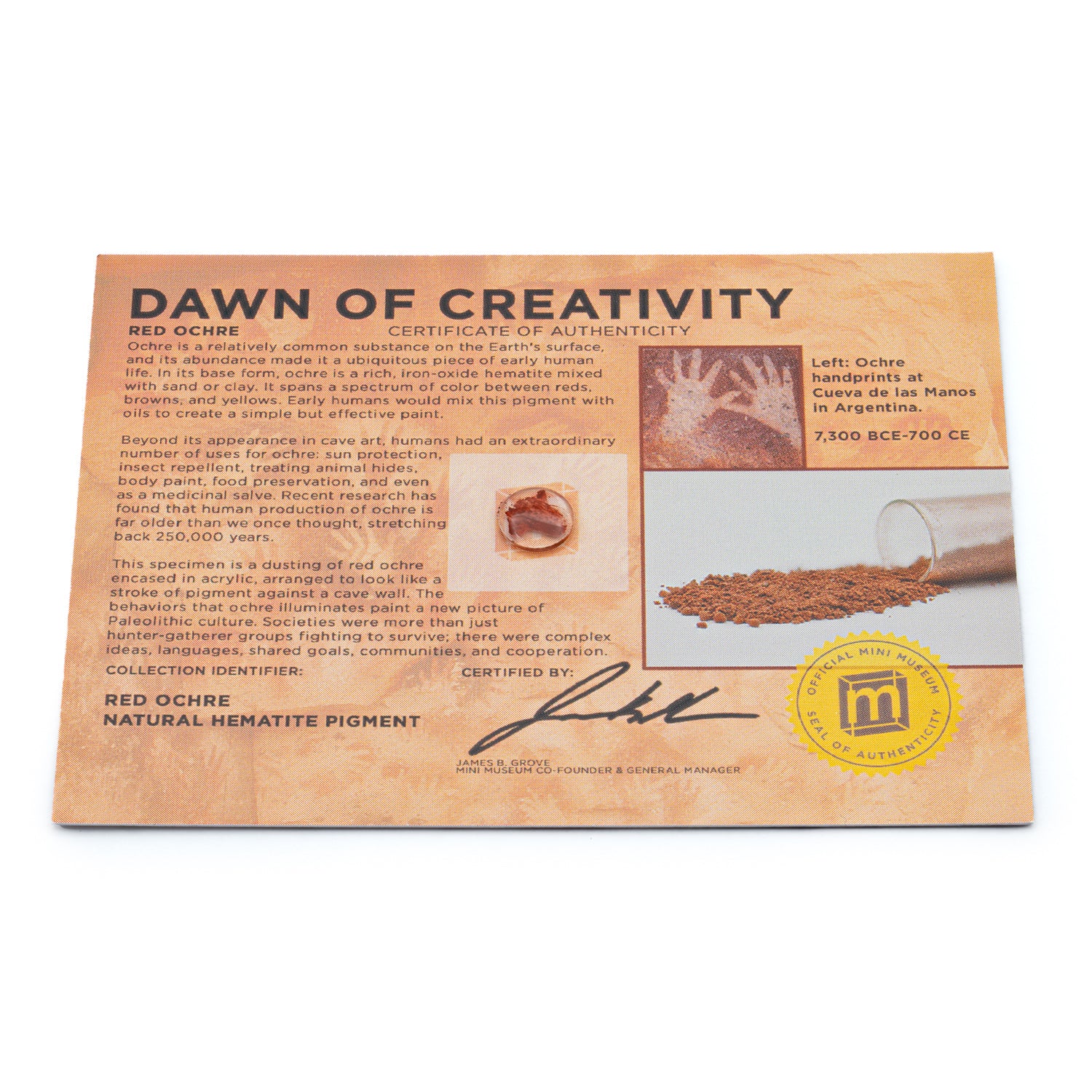 Red Ochre Dawn of Creativity - Card Display - Image 8