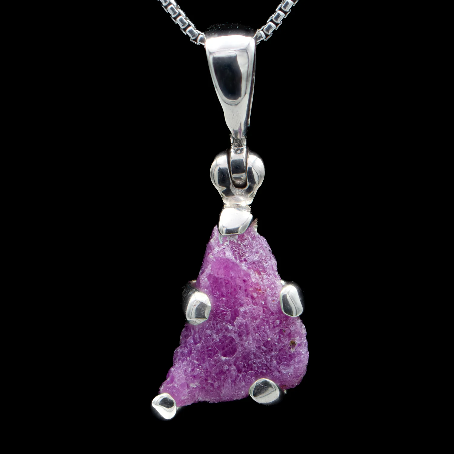 Rough Ruby Pendant - SOLD 0.55"