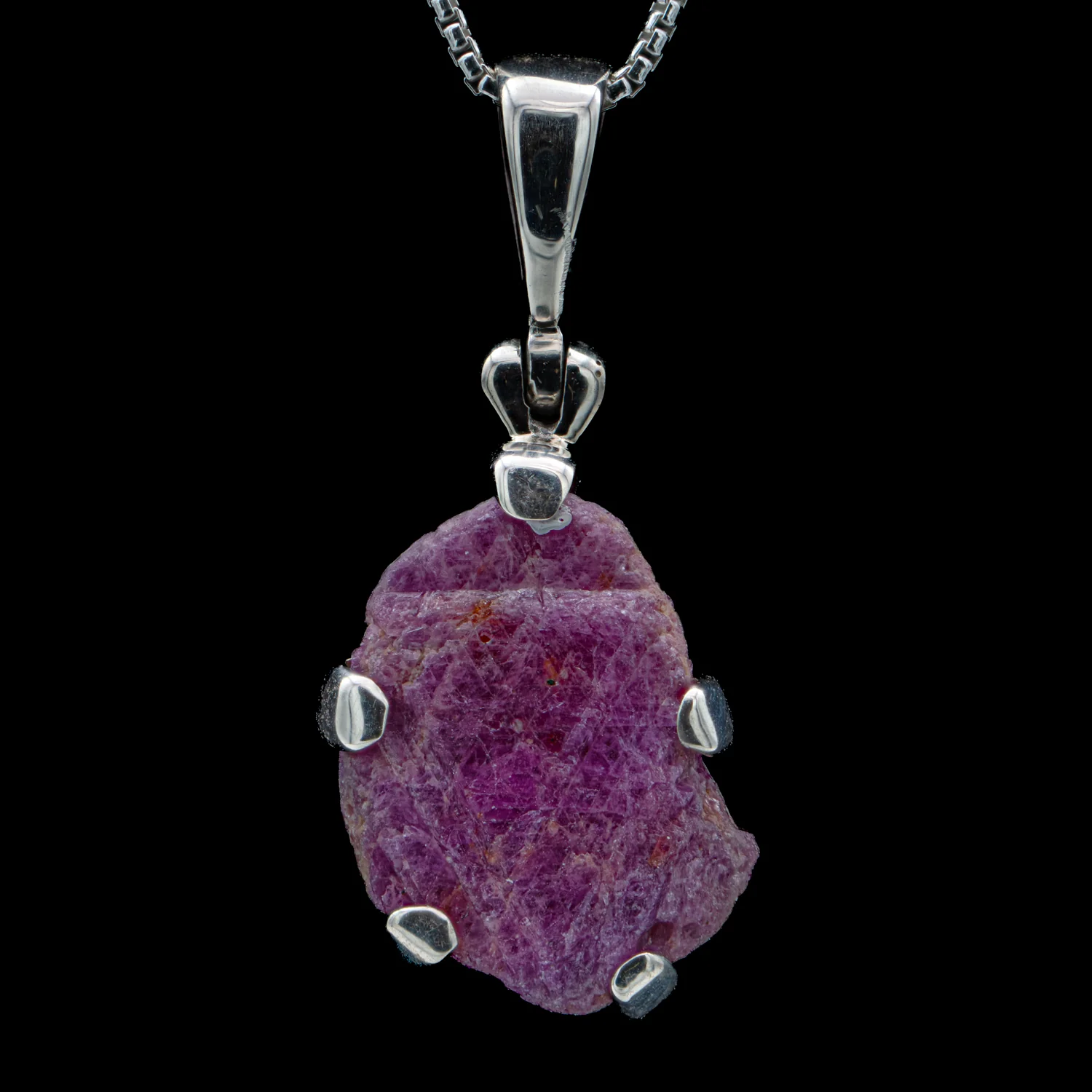 Rough Ruby Pendant - SOLD 0.60"