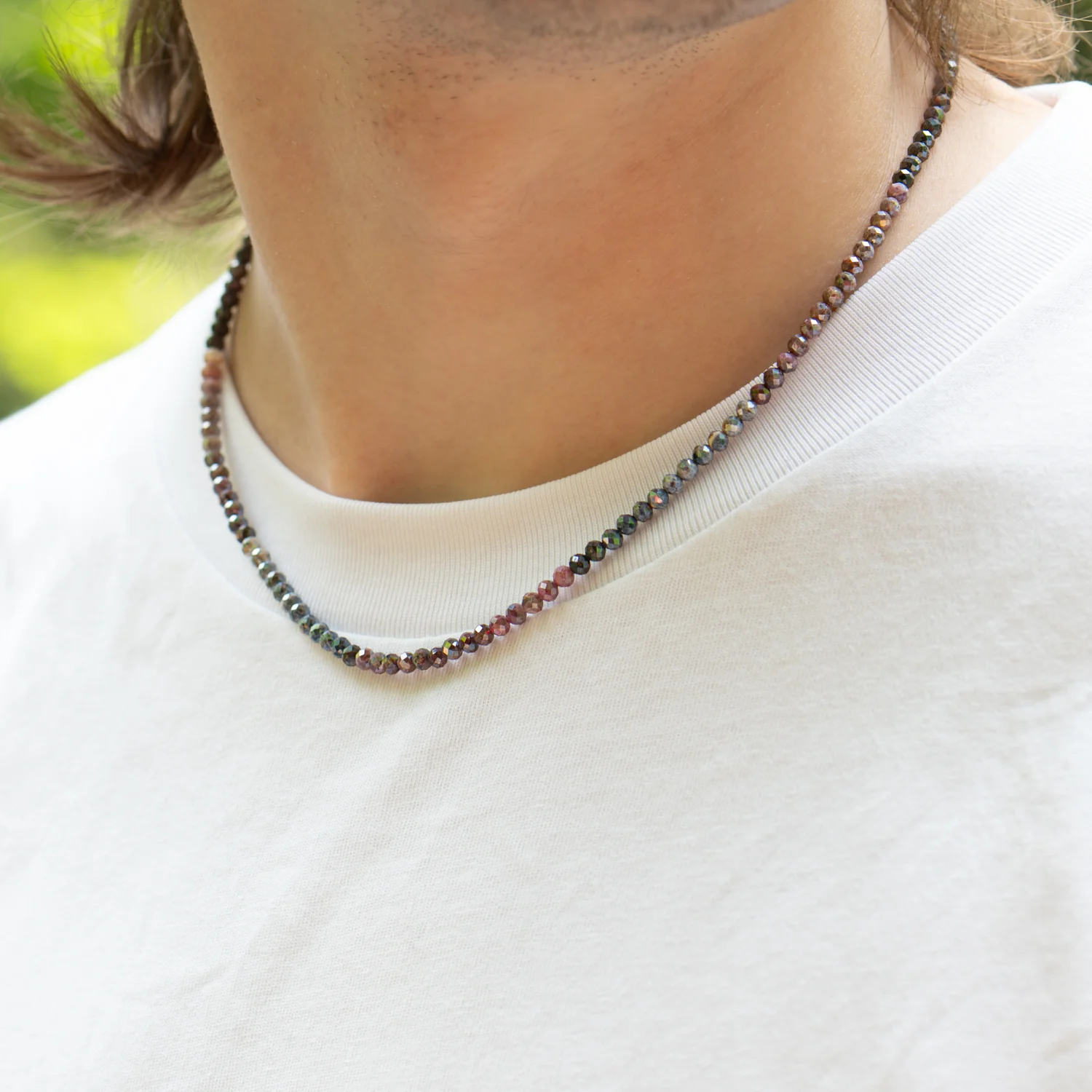 Rough Sapphire Choker Necklace - Image 4