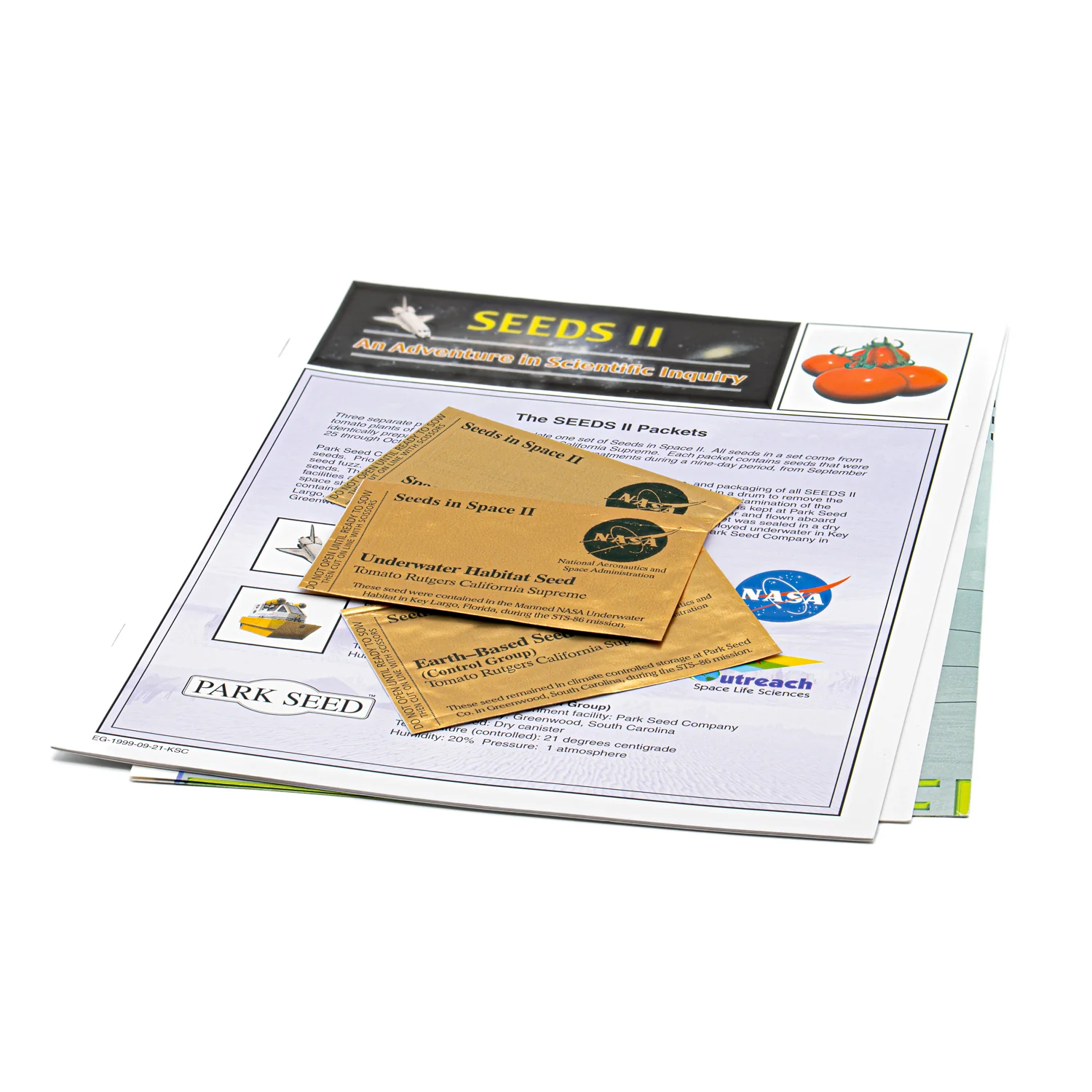 SEEDS II - NASA Space Exposed Seeds and Educational Kit - Image 2