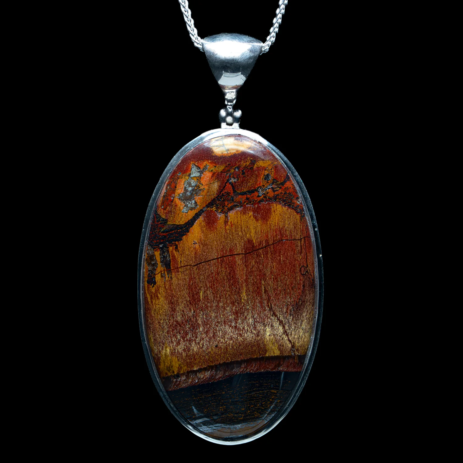 Tiger Iron Pendant - SOLD 1.86"