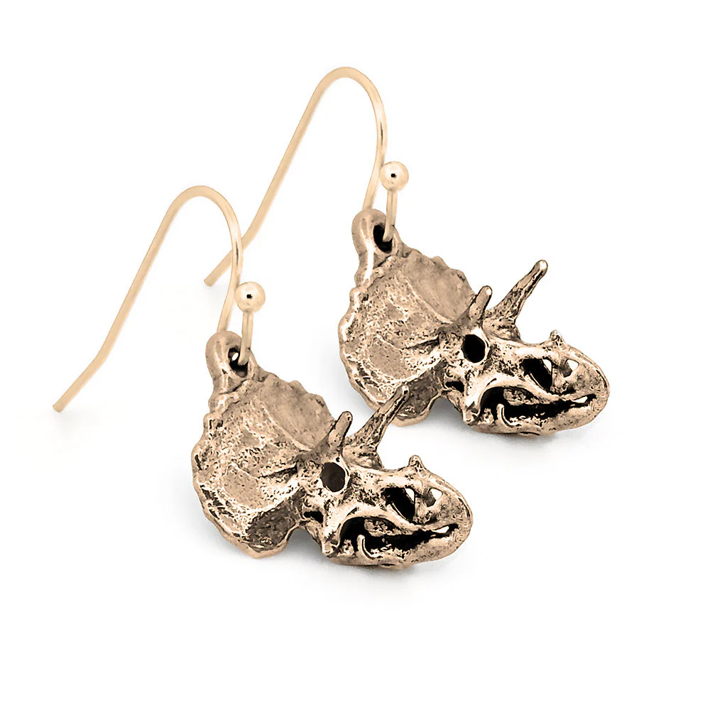 Triceratops Skull Earrings - Image 2