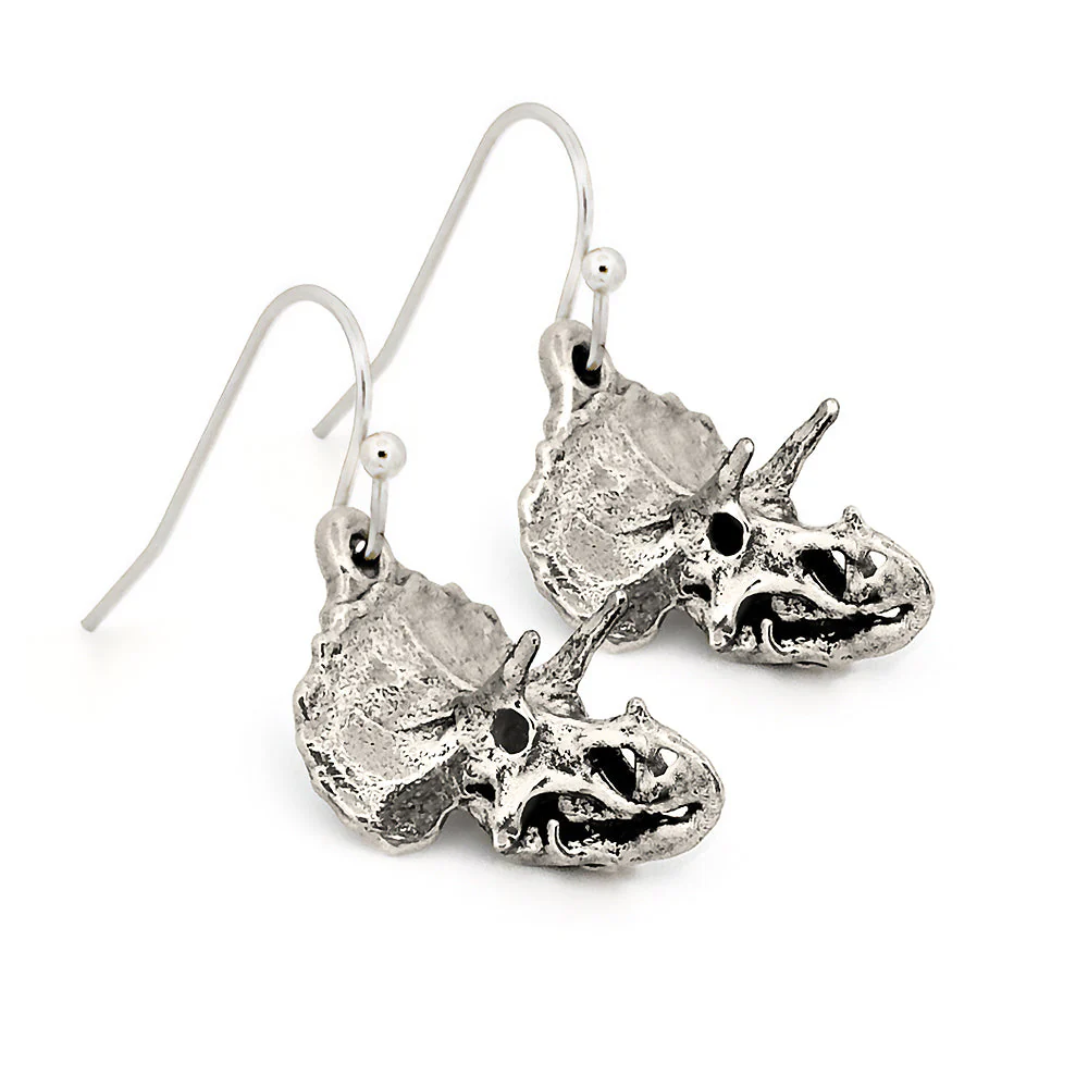 Triceratops Skull Earrings - Image 3