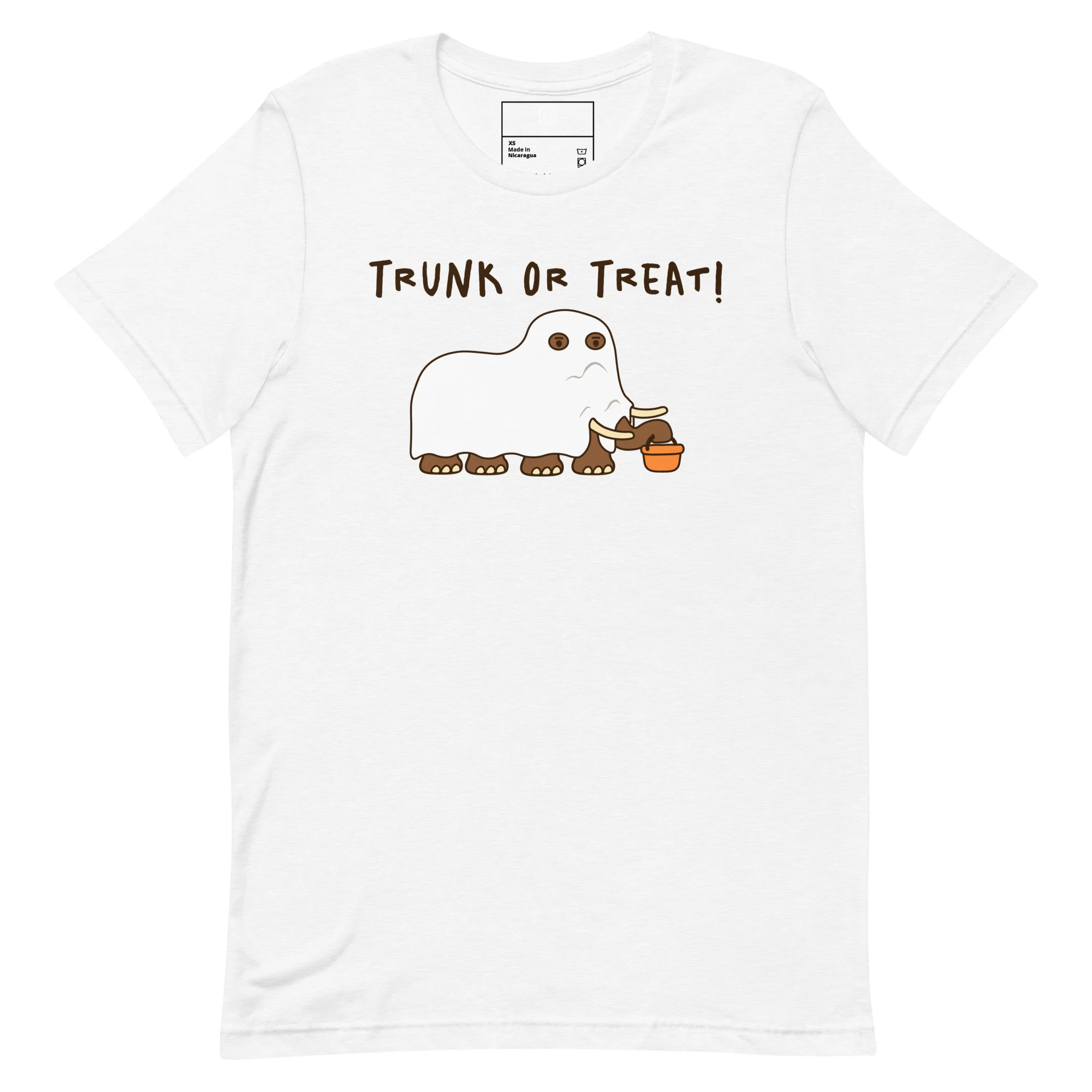 Trunk or Treat Woolly Mammoth T-Shirt - Light Mode - Image 2