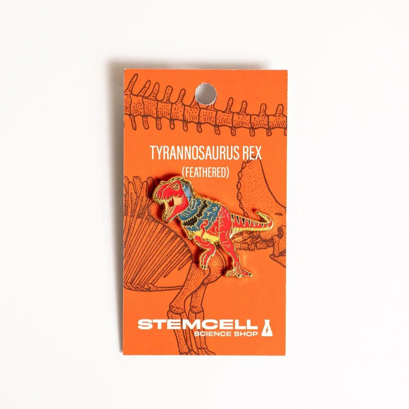 Tyrannosaurus Rex Pin with Feathers - Image 3
