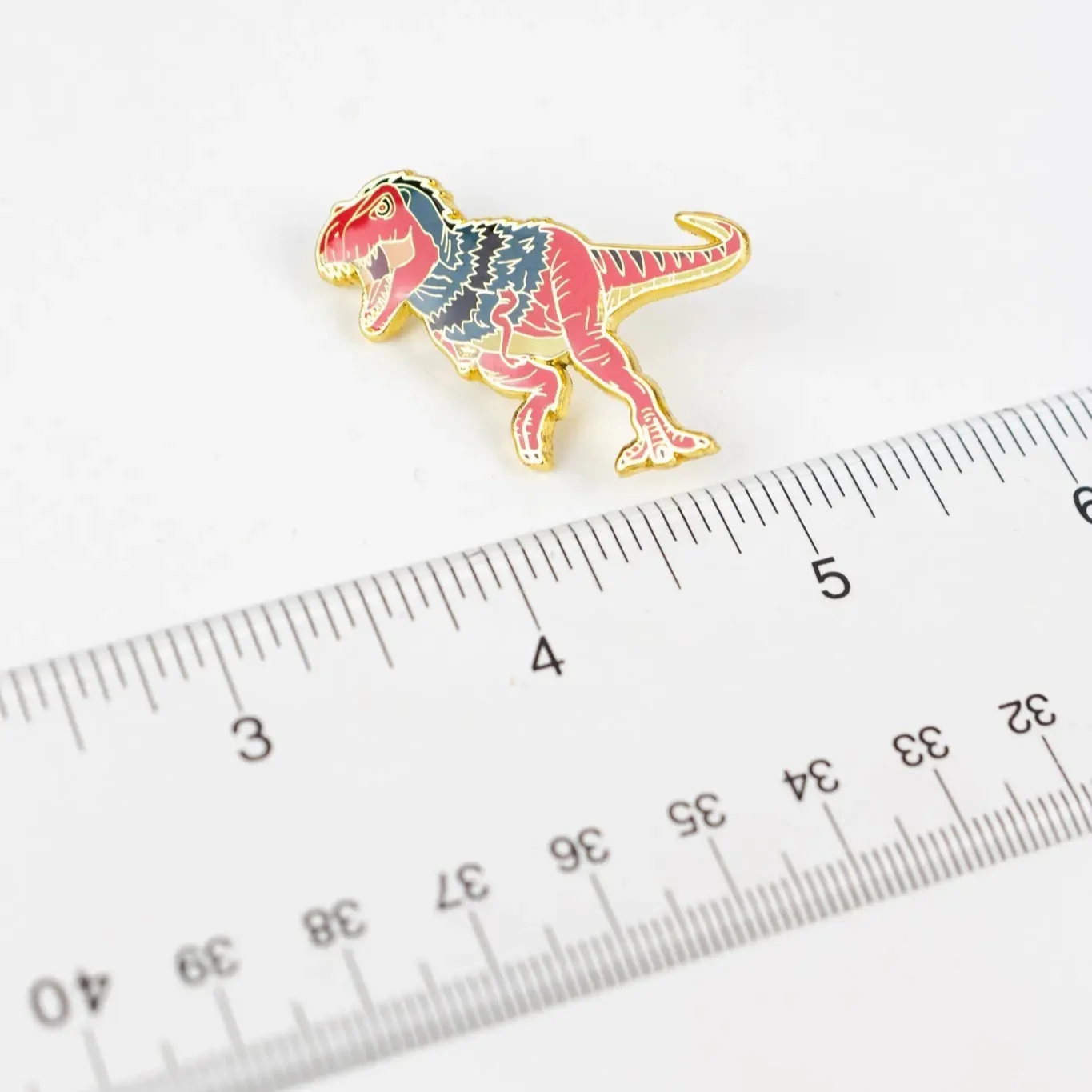 Tyrannosaurus Rex Pin with Feathers - Image 5