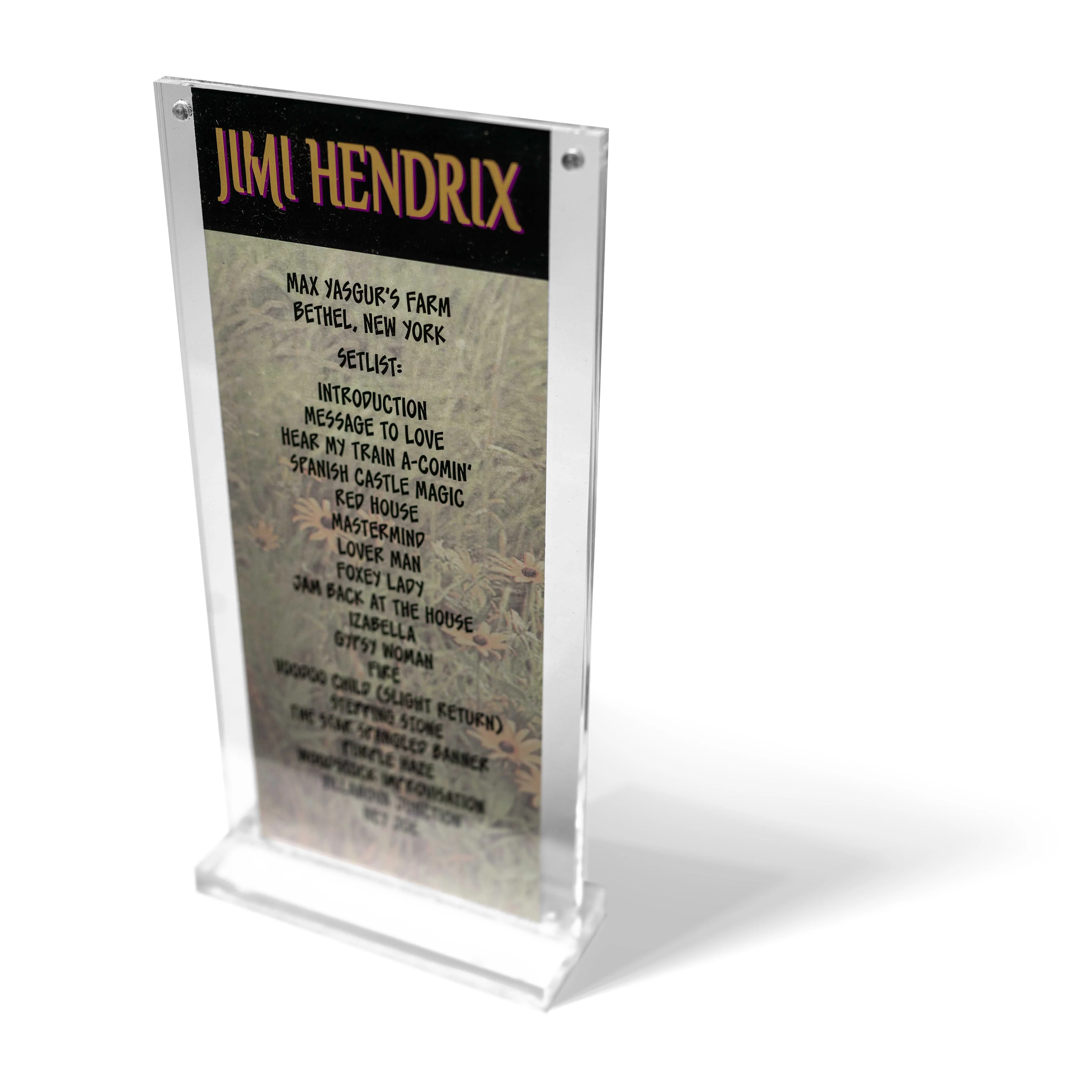 Woodstock Stage Artist Acrylic Frame - Image 12